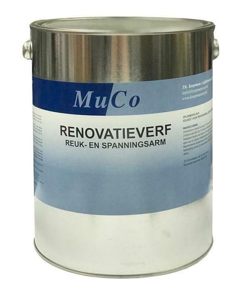 Koopmans MuCo Synthetische renovatie muurverf per 5 liter of, Doe-het-zelf en Bouw, Verf, Beits en Lak, Nieuw, Verzenden