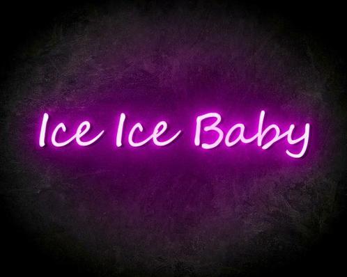 ICE ICE BABY neon sign - LED neon reclame bord neon lette..., Articles professionnels, Horeca | Autre, Envoi