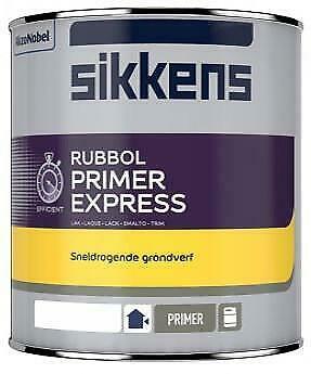 Sikkens Rubbol Primer Express sneldrogende grondverf 1000 ml, Doe-het-zelf en Bouw, Verf, Beits en Lak, Nieuw, Verzenden