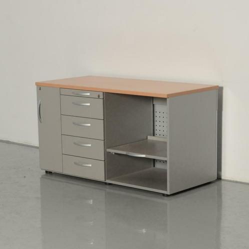 Palmberg dressoir, grijs, 71 x 127,5 cm, 5 laden, 1 deur,..., Huis en Inrichting, Kasten | Roldeurkasten en Archiefkasten, Gebruikt