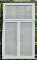 meranti houten raam , chassis van 131 x 225  wit, Raamkozijn, Ophalen of Verzenden