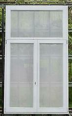 meranti houten raam , chassis van 131 x 225  wit, Doe-het-zelf en Bouw, Raamkozijnen en Schuifdeuren, 75 tot 150 cm, Raamkozijn