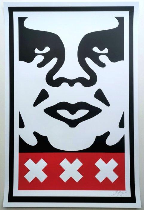 Shepard Fairey (OBEY) (1970) - Amsterdam Icon XXX, Antiek en Kunst, Kunst | Schilderijen | Modern