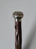 Gedetailleerde Wandelstok - .925 zilver - 4 zilverkeuren -, Antiek en Kunst