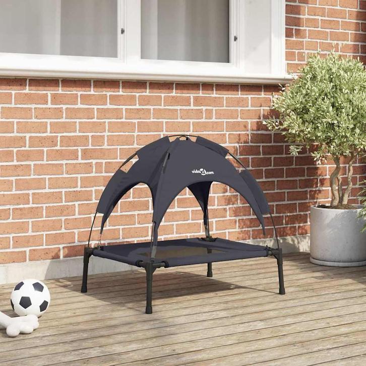 vidaXL Hondenbed Zwart s Staal, Dieren en Toebehoren, Honden-accessoires, Nieuw, Verzenden