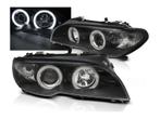 CCFL Angel Eyes koplampen Black geschikt voor BMW E46, Autos : Pièces & Accessoires, Verzenden