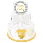 Luiertaart Decoratie Kit Hello Baby 4 delig, Verzenden