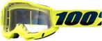 100% Accuri 2 Crossbril Fluor Geel - clear lens (2025 collec, Motoren, Verzenden, Nieuw