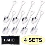 Fako Bijoux® - Dessert Bestek - Schep & Schop - 8 Lepels -, Nieuw, Verzenden