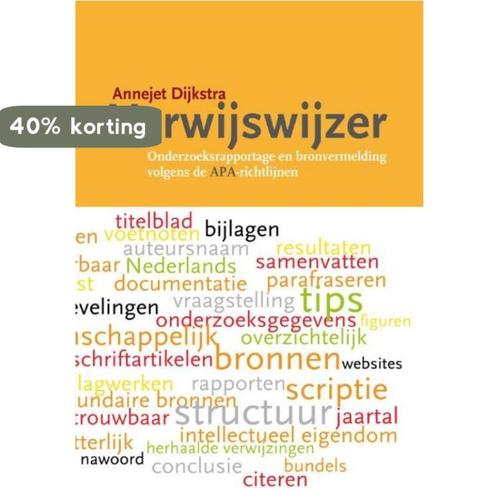 Verwijswijzer 9789081883801 Annejet Dijkstra, Boeken, Overige Boeken, Zo goed als nieuw, Verzenden