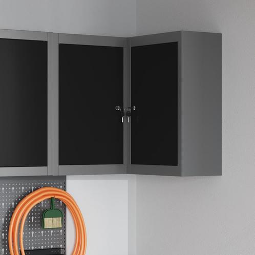 vidaXL Hoek Gereedschapskast Wandgemonteerd en Slotbaar -, Doe-het-zelf en Bouw, Gereedschapskisten, Nieuw, Verzenden