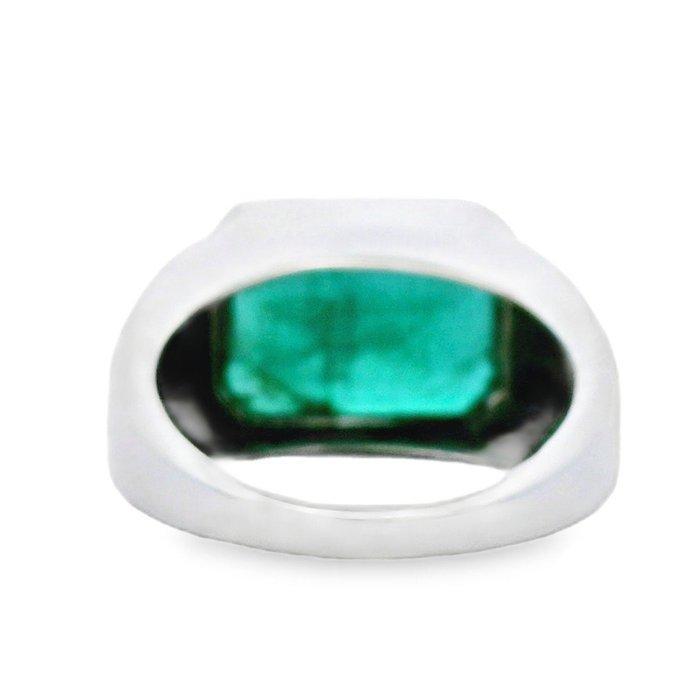 Bague Platine - 8.79ct. tw. Émeraude, Bijoux, Sacs & Beauté, Bagues
