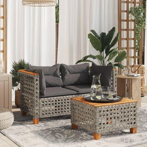 vidaXL CanapÃ©s dangle de jardin et coussins 2 pcs gris, Jardin & Terrasse, Ensembles de jardin, Neuf, Envoi