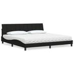 vidaXL Bed met matras Hanko stof zwart 200x200 cm, Huis en Inrichting, Verzenden, Nieuw