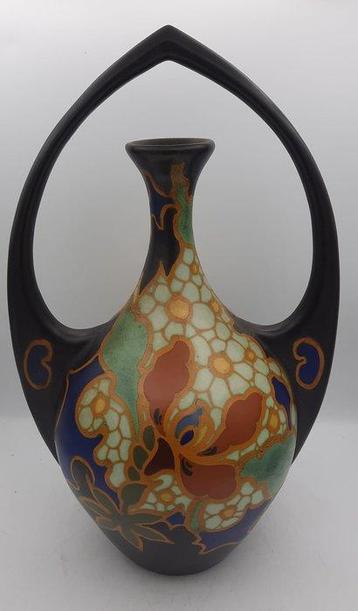 Gouda Holland - Willem Bork (W.B.) - Vase - Orchis - Faïence