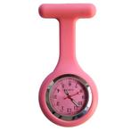 Fako - Verpleegstershorloge - Siliconen Deluxe - Zalmroze, Bijoux, Sacs & Beauté, Verzenden