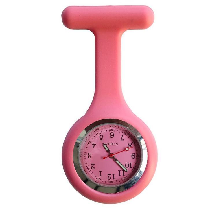 Fako - Verpleegstershorloge - Siliconen Deluxe - Zalmroze, Bijoux, Sacs & Beauté, Montres | Femmes, Envoi