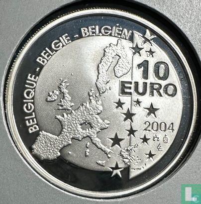 België 10 euro 2004 (PROOF) 75 Years of Tintin, Postzegels en Munten, Munten | België, Losse munt, Goud, Zilver, Verzenden