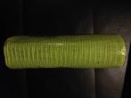 Decomesh metallic limoengroen 26 cm rol 9 meter voor kransen, Nieuw