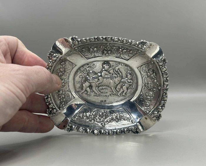 Asbak - .800 zilver - Cherub Putti Scene, Antiek en Kunst, Antiek | Zilver en Goud