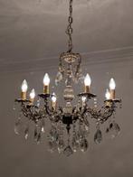 Lustre - Cristal - Bronze argenté, Antiek en Kunst