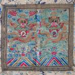 Draken paneel - Soie, Broderie - Chine - Dynastie Qing, Antiek en Kunst