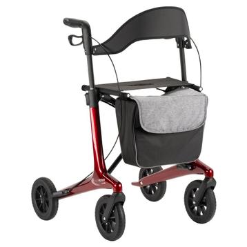 MultiMotion Carbon rollator met softwielen - Rood beschikbaar voor biedingen