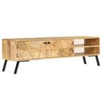 vidaXL Tv-meubel 140x30x40 cm massief mangohout, Verzenden, Nieuw