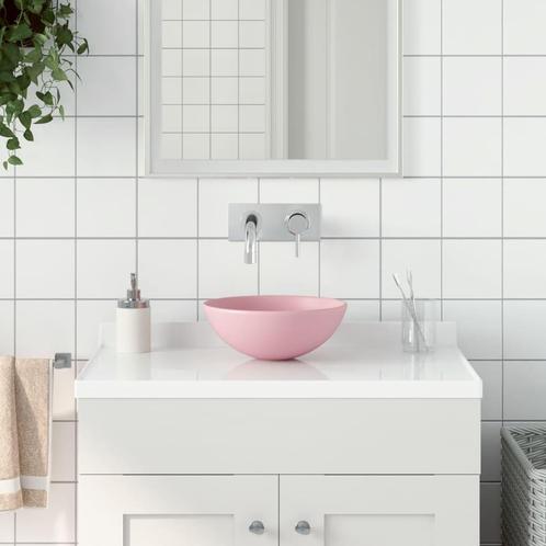 vidaXL Wastafel rond keramiek matroze, Doe-het-zelf en Bouw, Sanitair, Nieuw, Verzenden