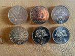 Frankrijk. 100 Francs 1984/1992 (lot de 6 monnaies en