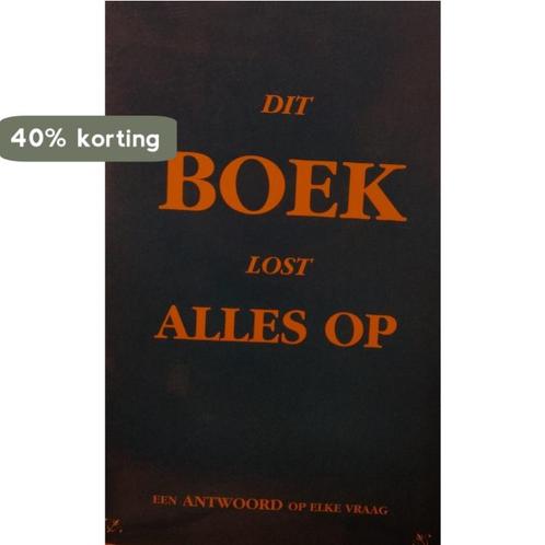 Dit boek lost alles op 9789055134946 Uitgeverij Verba, Boeken, Overige Boeken, Gelezen, Verzenden