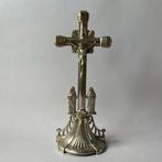 Art Deco Crucifix - Verzilverd - 1920-1930, Antiquités & Art, Antiquités | Livres & Manuscrits