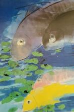 Walasse Ting - Poissons dété. - Jaren 1900, Antiek en Kunst