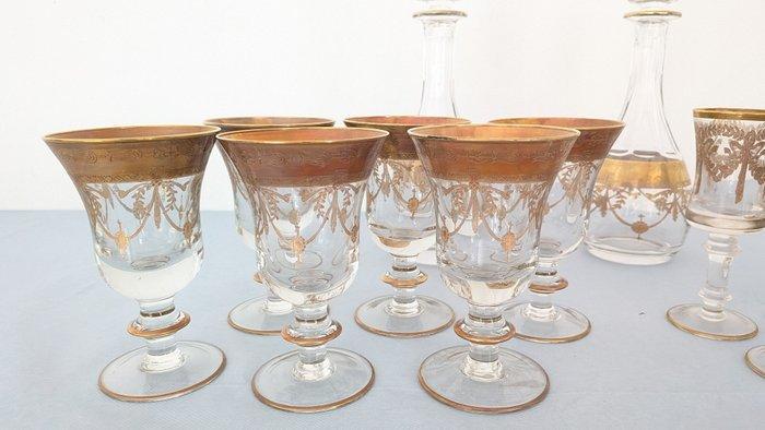 Arte Italica - Service de boisson pour 6 (14) - Vetro Gold, Antiek en Kunst, Antiek | Meubels | Tafels