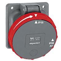 Legrand Hypra inbouwstopcontact 400V 63A 4P IP67 - 059427, Doe-het-zelf en Bouw, Elektriciteit en Kabels, Verzenden