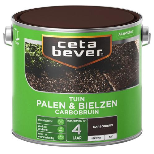 NIEUW - Cetabever Tuinbeits Palen &amp; Bielzen carbobrui..., Bricolage & Construction, Bois & Planches, Envoi