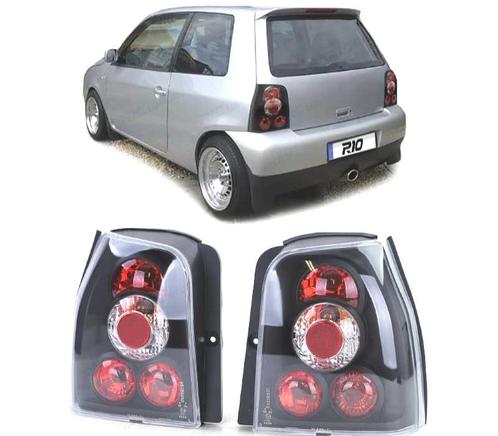 FEUX ARRIÈRE VOLKSWAGEN VW LUPO POUR SEAT AROSA 97-05 NOIR, Auto-onderdelen, Verlichting, Verzenden