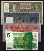 Nederland. - 5, 10, 25, 100 Gulden - Various Dates  (Zonder