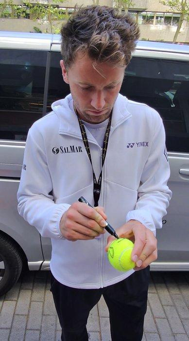 Tennis - Casper Ruud - Tennisbal, Verzamelen, Overige Verzamelen