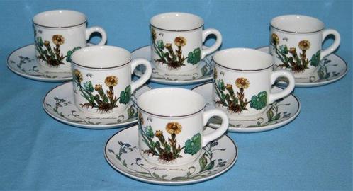 Villeroy & Boch - Koffieservies voor 6 (12) - Botanica -, Antiek en Kunst, Antiek | Meubels | Tafels