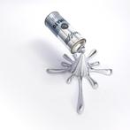 2FAST - Chrome Silver Graffiti Soup Splash Can Sculpture, Antiek en Kunst