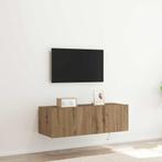 vidaXL TV Wandkast met LED Verlichting Artisan Eiken, Huis en Inrichting, Kasten |Televisiemeubels, Verzenden, Nieuw