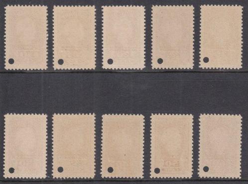 Suriname 1945 - Koningin Wilhelmina, met opdruk SPECIMEN en, Postzegels en Munten, Postzegels | Nederland