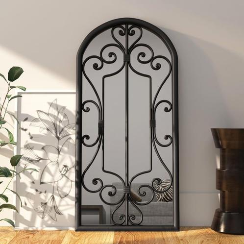 vidaXL Spiegel 100x45 cm ijzer zwart, Huis en Inrichting, Woonaccessoires | Spiegels, Nieuw, Verzenden