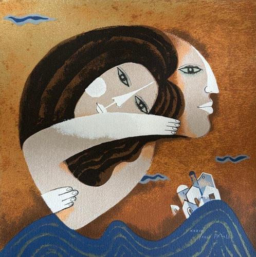 Samy Briss (1930) - Blue Mountain, Antiek en Kunst, Antiek | Overige Antiek