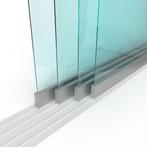 Schuifloket op maat - 4 panelen, 4 sporen - Gehard glas 6 mm, Doe-het-zelf en Bouw, Nieuw, Verzenden