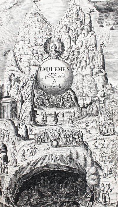Wither - A Collection of Emblems, Ancient and Moderne - 1635, Antiek en Kunst, Antiek | Boeken en Manuscripten