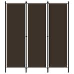 vidaXL Kamerscherm met 3 panelen 150x180 cm bruin, Verzenden, Nieuw