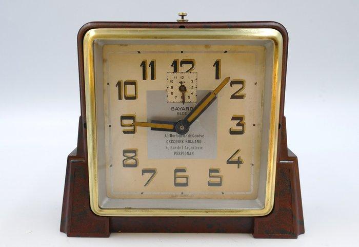 Wekker - Bayard - Messing, Hout - 1940-1950, Antiek en Kunst, Antiek | Klokken