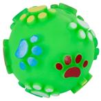 Vinyl bal met pootafdruk 7 cm, m. pieper op kleur gesorteerd, Dieren en Toebehoren, Nieuw